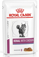 Royal Canin Renal Chicken  (tavuk etli ) 85gr ponch yaş mama ( 12 li paket )