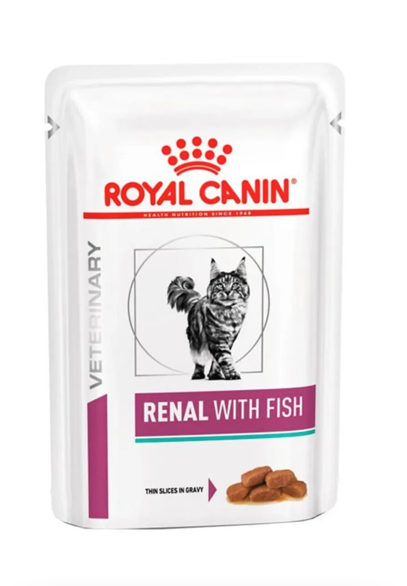 Royal Canin Renal Fish  (balık etli ) 85gr ponch yaş mama ( 12 li paket )