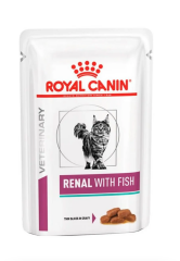 Royal Canin Renal Fish  (balık etli ) 85gr ponch yaş mama ( 12 li paket )