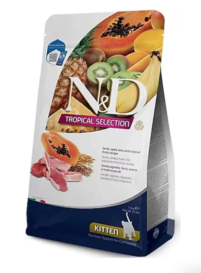 N & D Tropical Selection Kuzu Etli 1.5 kg Yavru Kedi Maması