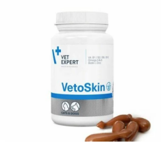 VETEXPERT Vetoskin 90 kapsül(Tüy dökülmesini önleyici içerikli)