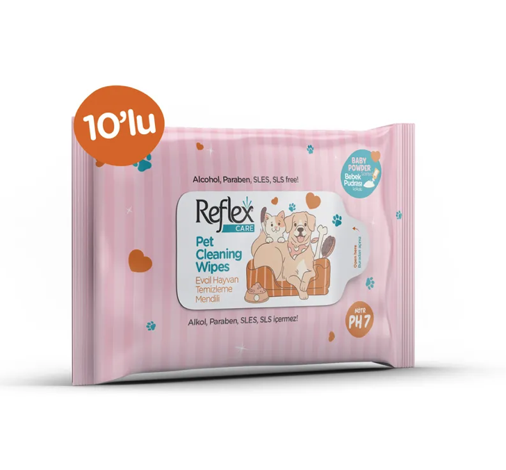 REFLEX Çok amaçlı temizleme mendili 10 lu paket