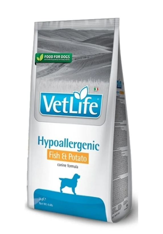 VET LİFE Hypo Allergenic fish&potato köpek 2kg(hipoalerjenik balıklı ve patatesli köpek maması)
